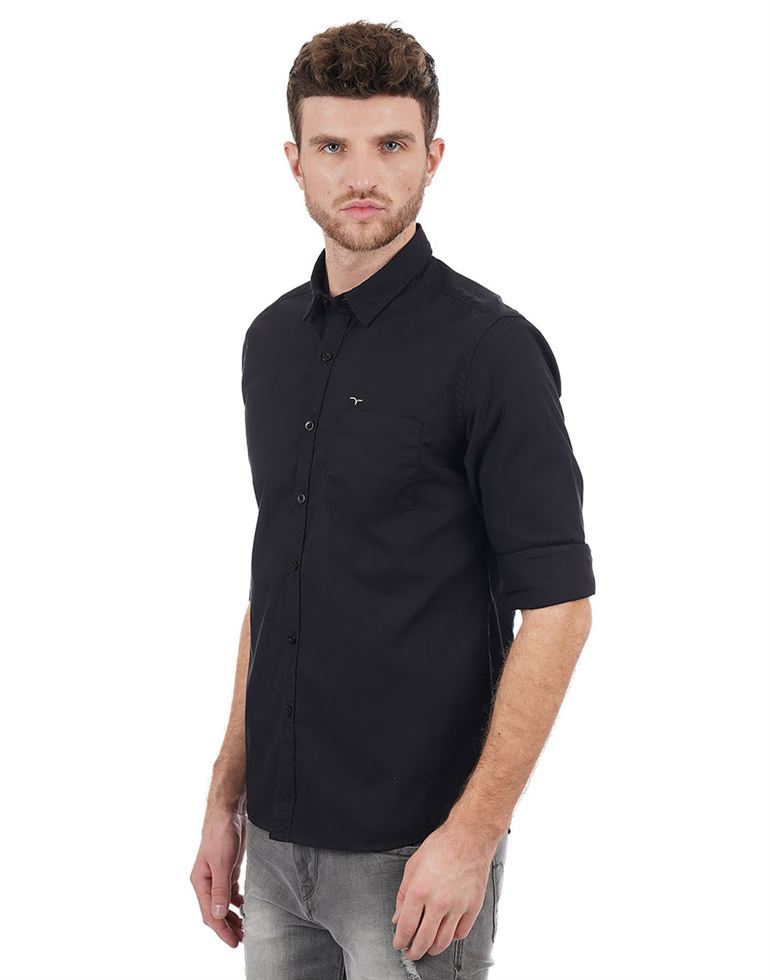 Flying Machine Casual Solid Men Shirt